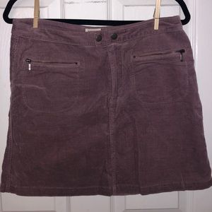 Purple corduroy skirt